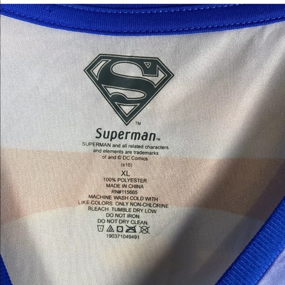 Superman Drifit Shirt Full Print Mens Size XL - Picture 3 of 5